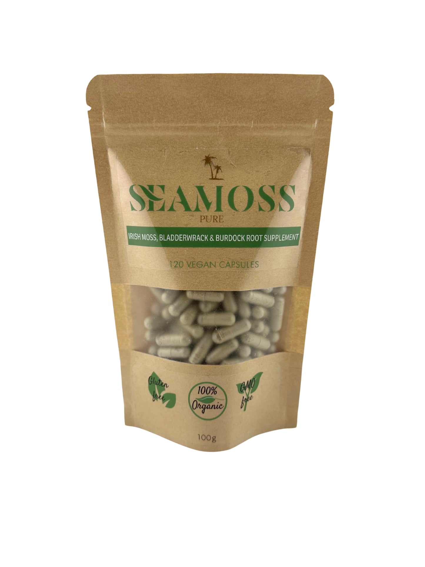 Irish Moss, Bladderwrack & Burdock Root Capsules